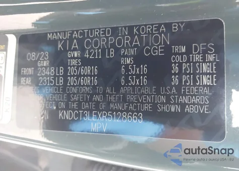 2024 Kia Niro Sx from USA, damaged, VIN KNDCT3LEXR5128663